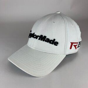 TaylorMade Golf Aero Burner White New Era 39Thirty Stretch Fitted Hat Mens L/XL